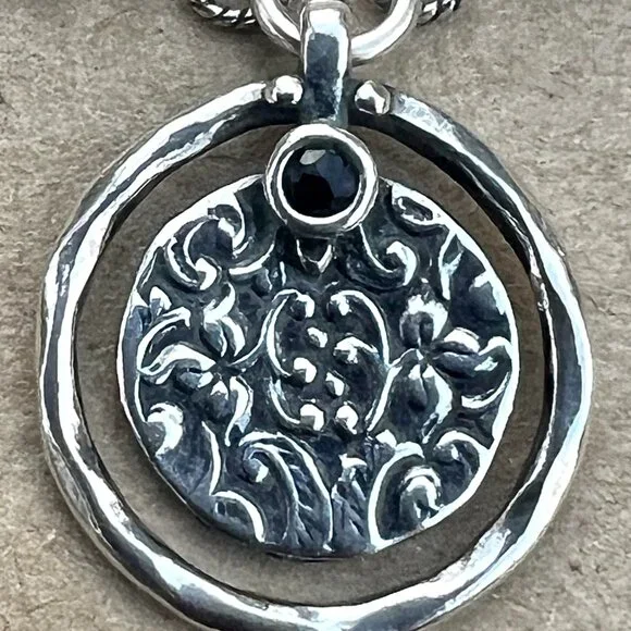 Sundance NEW $188 Sterling Silver Israel Pendant 16-1/2" Chain Pendant Necklace - Picture 3 of 12